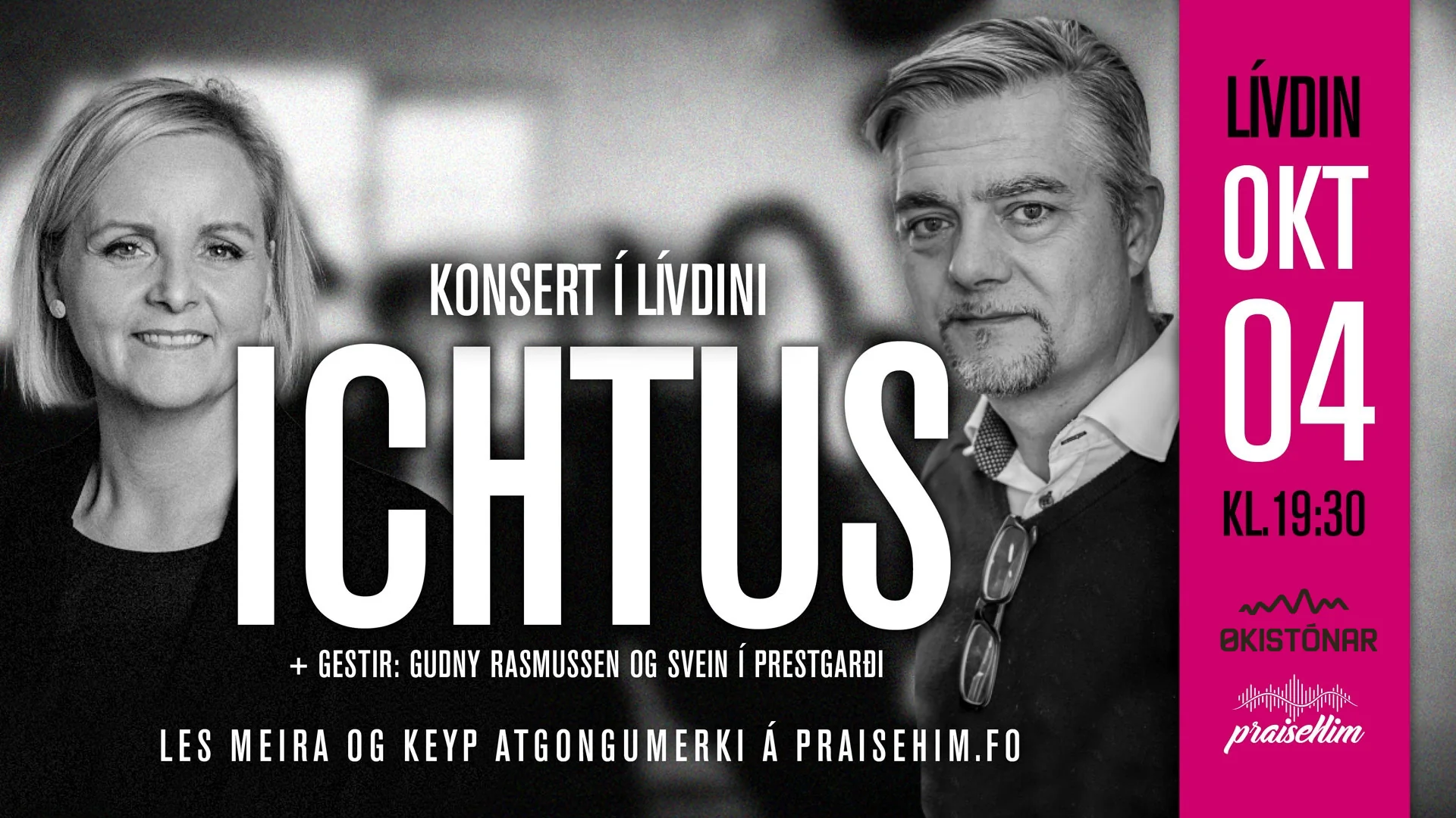 Ichtus í Lívdini – 4. oktobur kl. 19.30